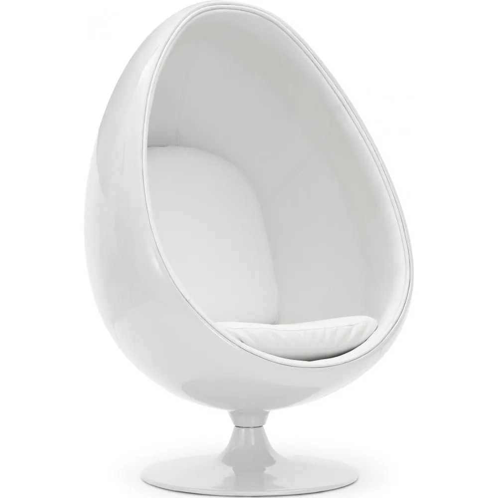 Designer-Sessel in Eiform - Kunstlederbezug - Eny image 8