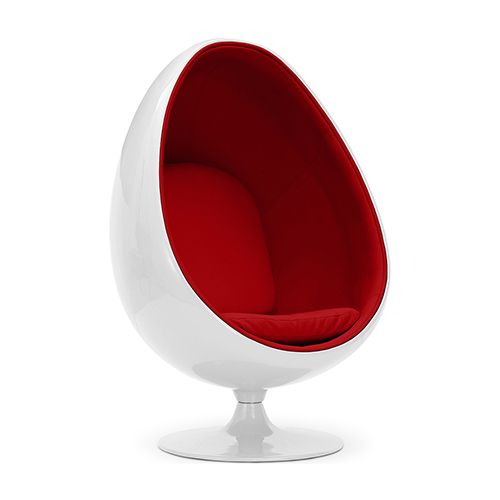 Designer-Sessel in Eiform - Kunstlederbezug - Eny image 8