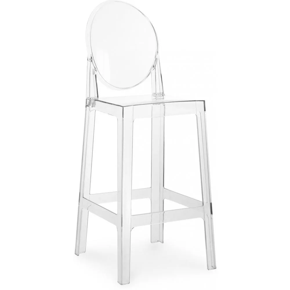 Barhocker mit Rückenlehne - Transparentes Design - 65cm - Victoria Queen image 8