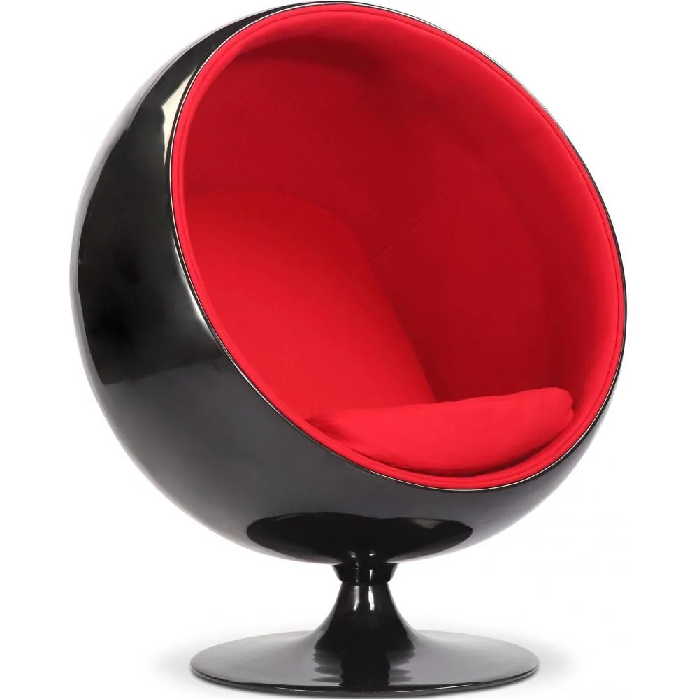 Kugel-Design-Sessel - In Stoff bezogen - Baller image 8