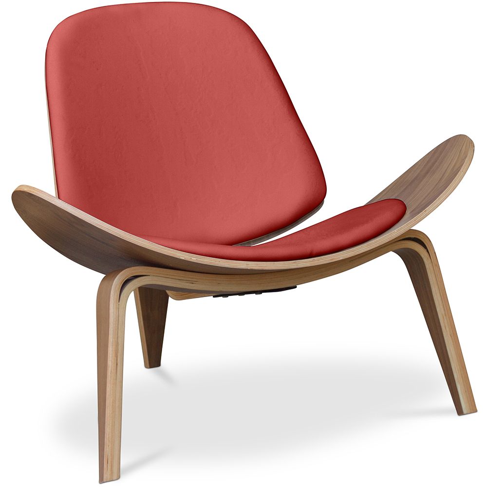 Design-Sessel - Skandinavischer Sessel - In Leder bezogen - Lucy image 8