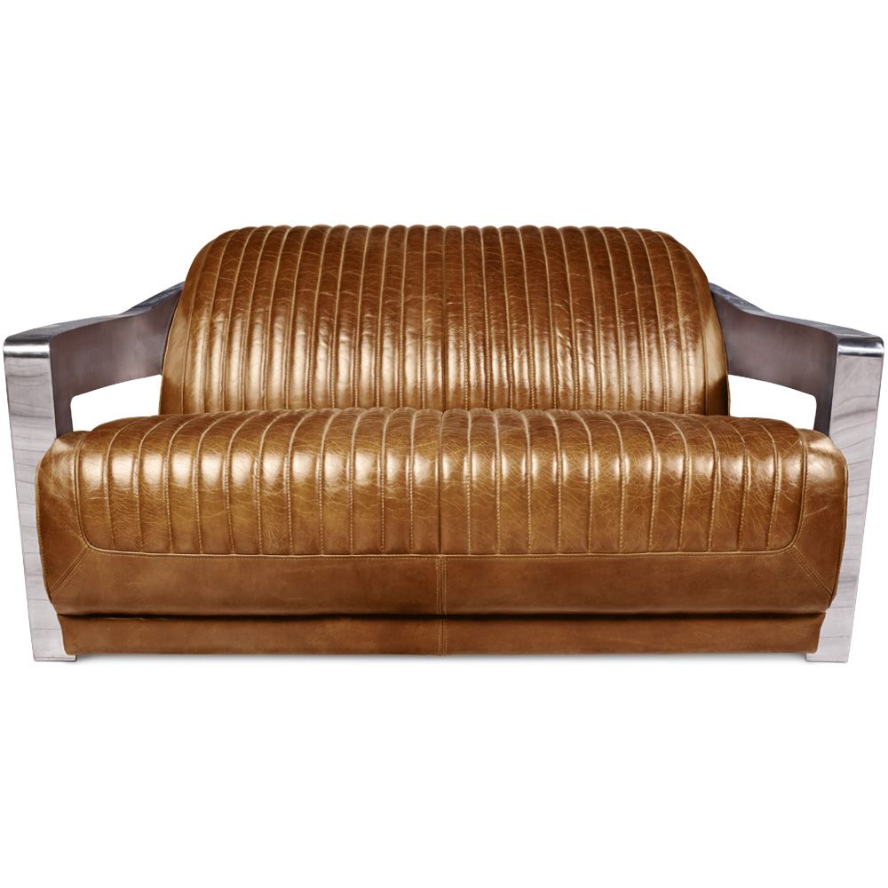 Sofa mit Lederbezug - 2-Sitzer - Churchill image 8