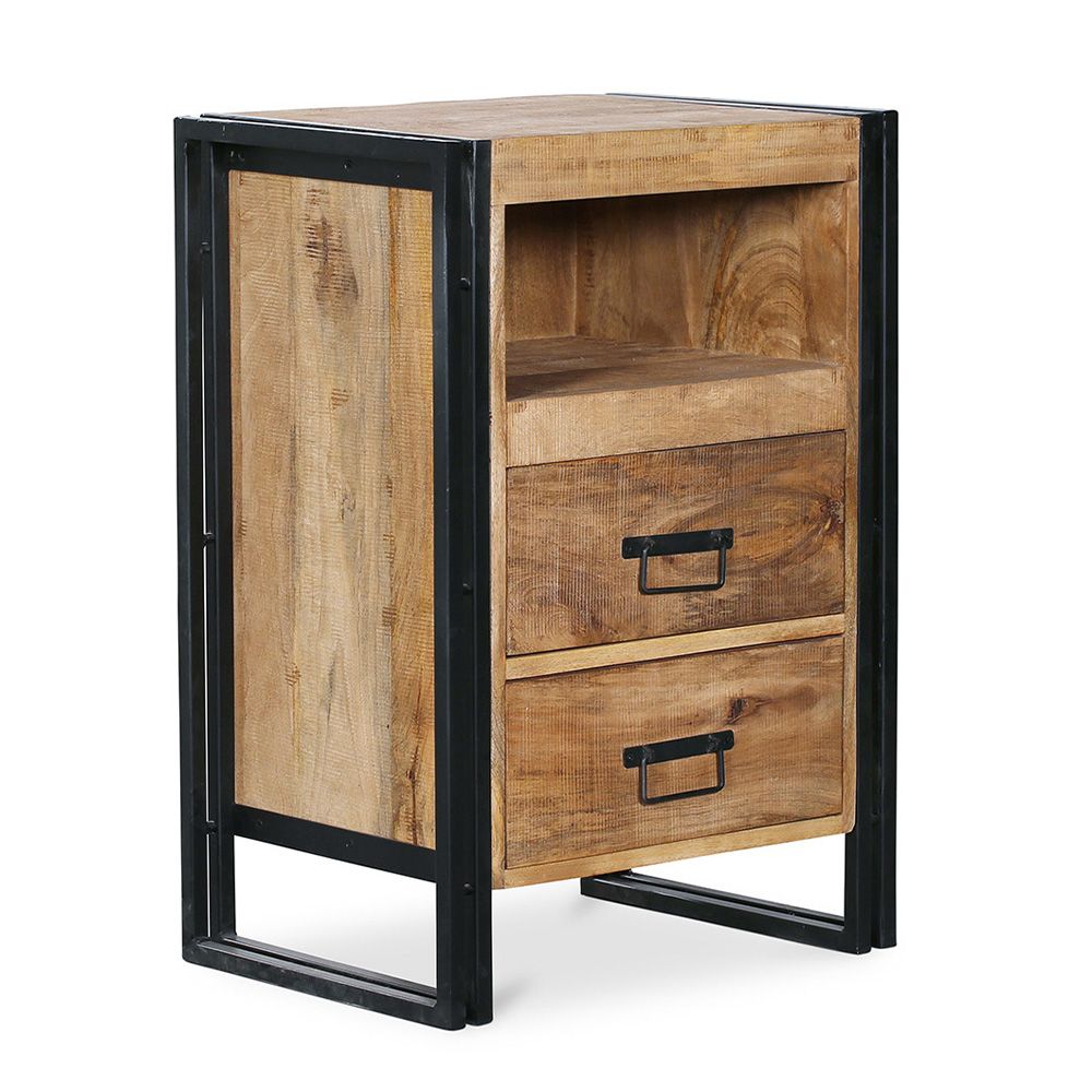 Nachttisch - Industriedesign - Holz und Metall - Onawa image 8