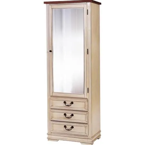 Landhausstil Kleiderschrank Mit Spiegel - Gewachstes Holz image 8