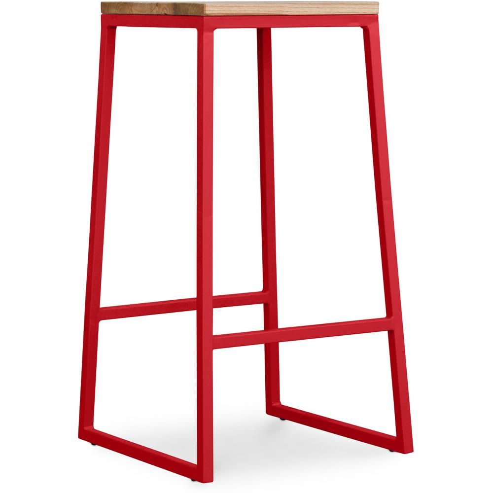 Hocker im Industriedesign - Holz & Metall - 76cm - Big Boy image 8