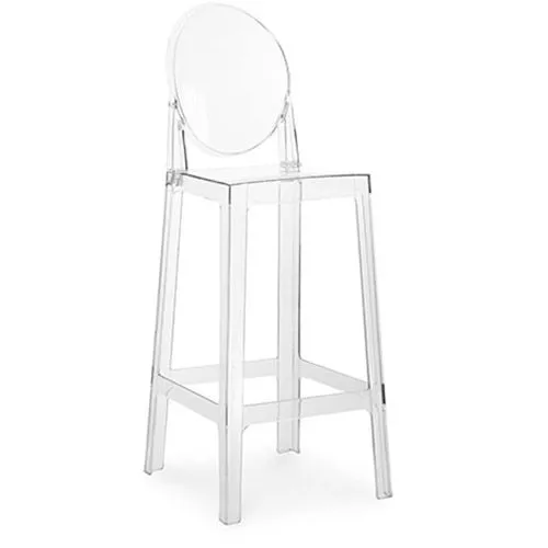Barhocker mit Rückenlehne - Transparentes Design - 75cm - Victoria Queen image 8
