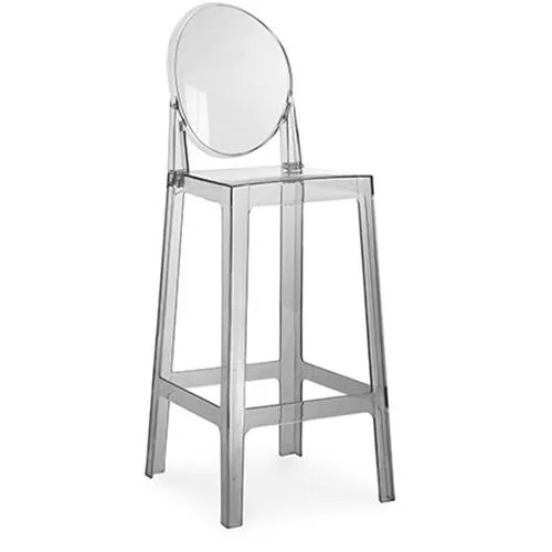 Barhocker mit Rückenlehne - Transparentes Design - 75cm - Victoria Queen image 8
