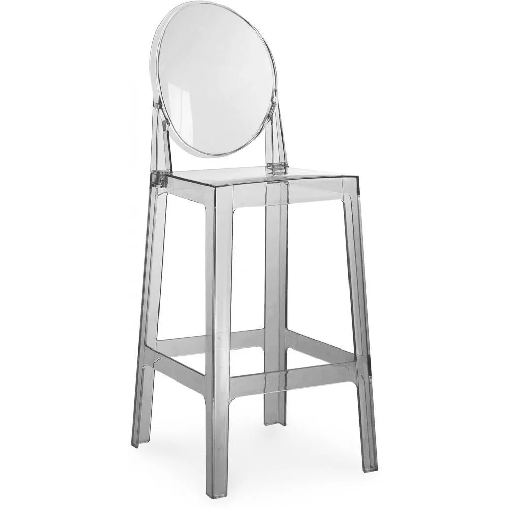 Barhocker mit Rückenlehne - Transparentes Design - 65cm - Victoria Queen image 8