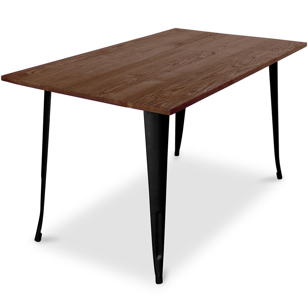 Rechteckiger Esstisch - Industriedesign - Holz - Tawny image 8