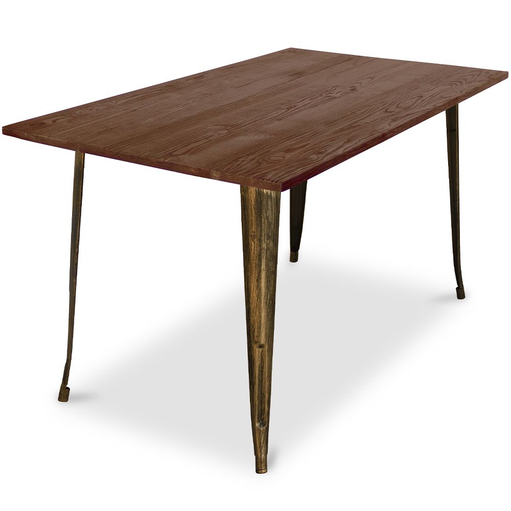 Rechteckiger Esstisch - Industriedesign - Holz - Tawny image 8