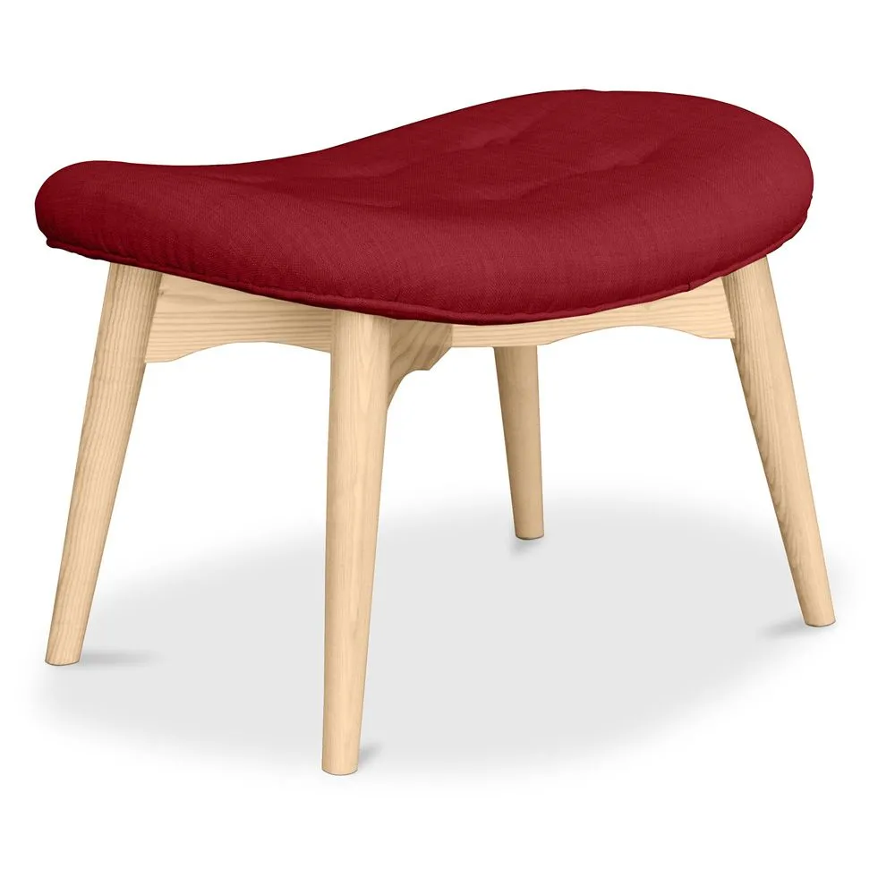 Hocker aus Leinen - Skandinavisches Design - Holz - Kontor image 8