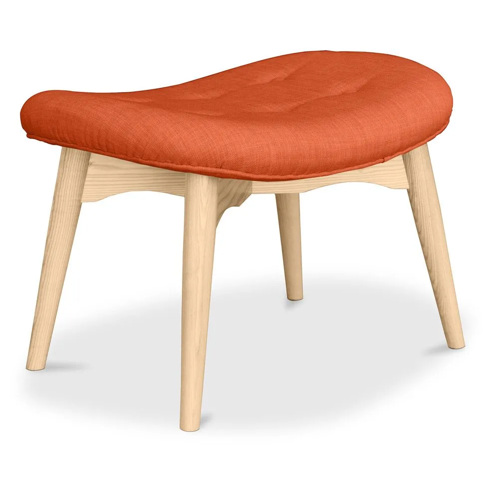 Hocker aus Leinen - Skandinavisches Design - Holz - Kontor image 8