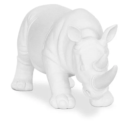 Dekorative Figur Nashorn - Matt Weiß - Rhyn image 8