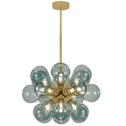 Deckenlampe mit Kristallkugeln - Pendelleuchte - Jacobella image 8
