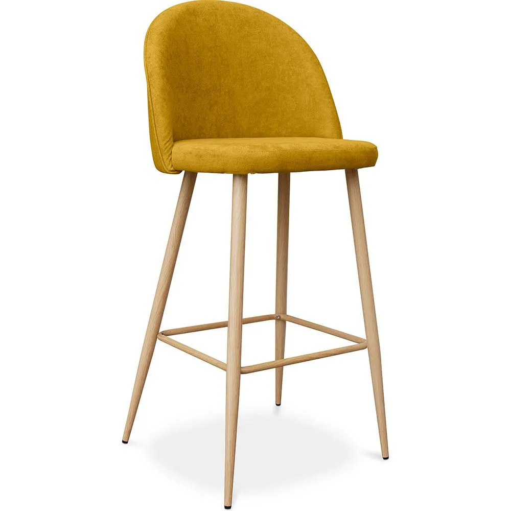 Gepolsterter Hocker aus Stoff - skandinavisches Design - 76cm - Evelyne image 8