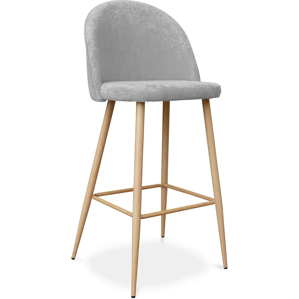 Gepolsterter Hocker aus Stoff - skandinavisches Design - 76cm - Evelyne image 8