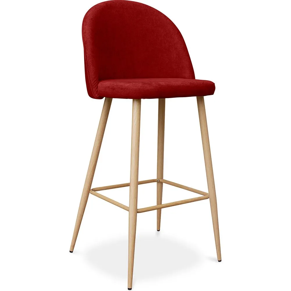 Gepolsterter Hocker aus Stoff - skandinavisches Design - 76cm - Evelyne image 8