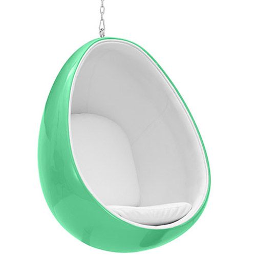 Hängender Ei-Design-Sessel - Bezogen mit Stoff - Eny image 8