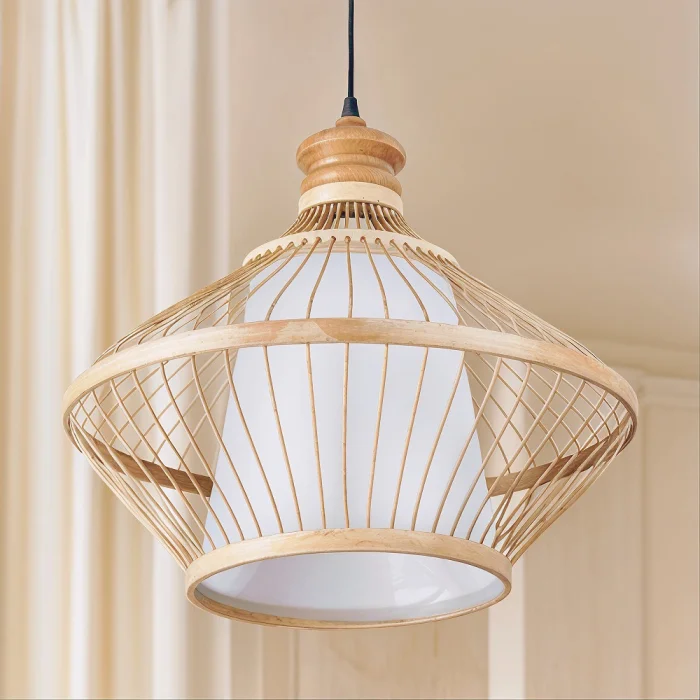Bambus-Deckenlampe - Boho-Bali-Design-Hngelampe - Amara | Privatefloor