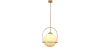  Kugel-Deckenleuchte aus Glas - Goldene Pendelleuchte - Anette image 7