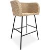 Rattan Hocker mit Armlehnen - Boho Bali Design - Ishita image 7