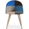 Gepolsterter Esszimmerstuhl mit Patchwork - Skandinavischer Stil - Evelyne  image 7