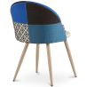 Gepolsterter Esszimmerstuhl mit Patchwork - Skandinavischer Stil - Evelyne  image 7