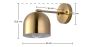 Wandleuchte - Goldenes Metall - Bleni image 7