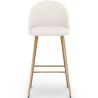 Hocker gepolstert mit Bouclé-Stoff - Skandinavisches Design - Evelyne image 7