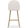Hocker gepolstert mit Bouclé-Stoff - Skandinavisches Design - Evelyne image 7