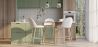 Hocker gepolstert mit Bouclé-Stoff - Skandinavisches Design - Evelyne image 7