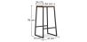 Hocker im Industriedesign - Holz & Metall - 76cm - Big Boy image 7