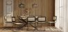 Pack Industrial Design Esstisch aus Holz (220cm) & 8 Rattan-Esszimmerstühle - Bastral image 7