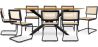 Pack Industrial Design Esstisch aus Holz (220cm) & 8 Rattan-Esszimmerstühle - Bastral image 7