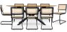Pack Industrial Design Esstisch aus Holz (220cm) & 8 Rattan-Esszimmerstühle - Bastral image 7