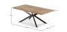 Packung Esstisch aus Holz im Industriedesign (200cm) & 8 Rattan-Esszimmerstühle - Samtpolsterung - Hyre image 7