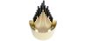 Goldene Wandlampe Wandleuchte - Golden image 7