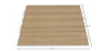 Rechteckiger Jute-Teppich - Boho Bali - 120x150 CM - Jaya image 7