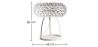 Tischlampe - Kristallknopf Wohnzimmerlampe - Groß - Savoni image 7