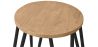 Hairpin Hocker - 42cm - Helles Holz und Metall image 7
