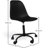 Bürostuhl mit Armlehnen - Rollender Schreibtischstuhl - Schwarzes Gestell Denisse image 7