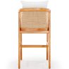 Hoher Outdoor-Teakholzhocker mit Kissen - Bamas image 7