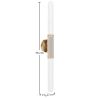 LED-Wandlampe Tube aus Metall und Glas - Vintage - Wada image 7