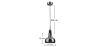 Deckenlampe - Pendelleuchte - Chrommetall - Mittelgroß - Blake image 7